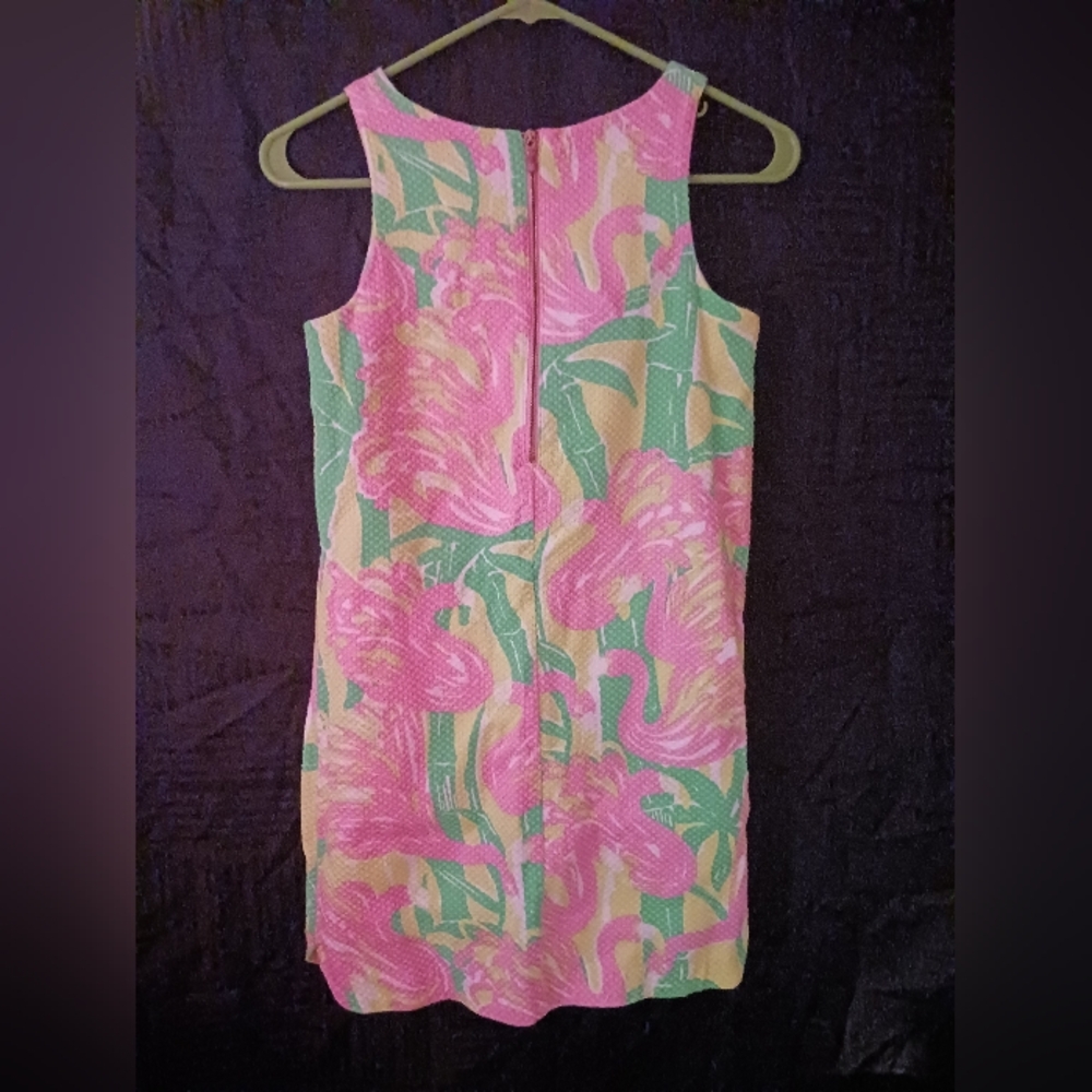 Floral Sleeveless Dress in Pink and Green